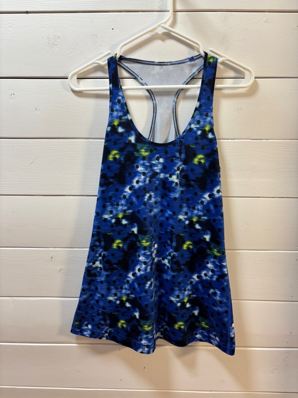 LULULEMON Blue Pattern Racerback Tank Top Size S - Picture 6 of 6